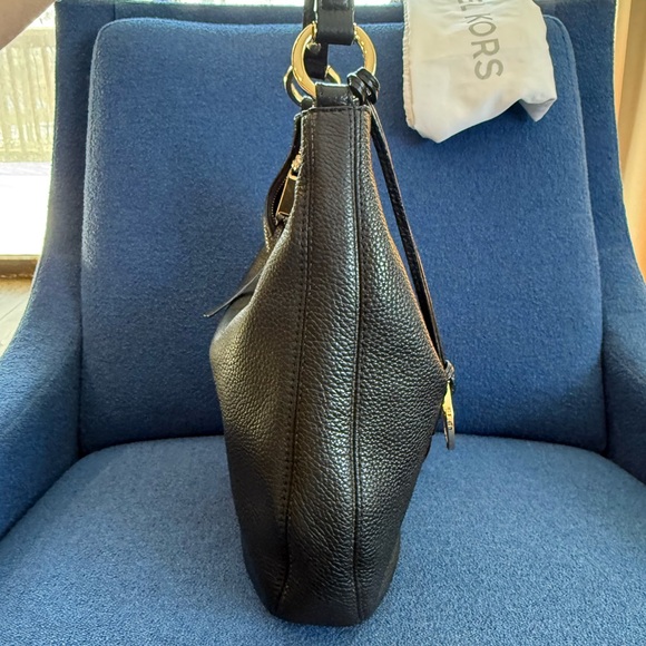 SALE_Michael Kors Black Pebble Leather Hobo Soft & Supple Exc. Cond! Not Outlet - Picture 7 of 13